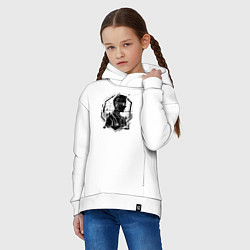 Толстовка оверсайз детская Кибердоктор будущего, цвет: белый — фото 2
