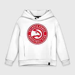 Толстовка оверсайз детская Атланта Хокс НБА, цвет: белый