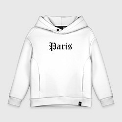 Толстовка оверсайз детская Paris - France, цвет: белый