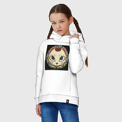 Толстовка оверсайз детская Радужный Дандадан, цвет: белый — фото 2