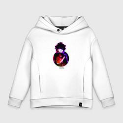 Толстовка оверсайз детская Anime Mob Psycho 100 Shigeo, цвет: белый