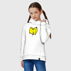 Толстовка оверсайз детская Wu-Tang style, цвет: белый — фото 2
