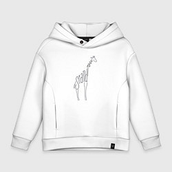 Толстовка оверсайз детская Оставайся высоким, цвет: белый