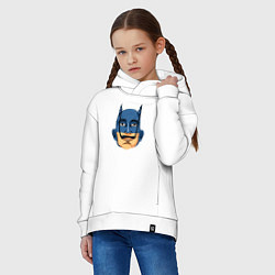 Толстовка оверсайз детская Batman Dali, цвет: белый — фото 2
