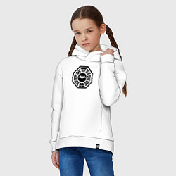 Толстовка оверсайз детская Dharma Batman, цвет: белый — фото 2