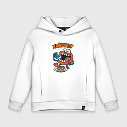 Толстовка оверсайз детская Хайпожор, цвет: белый