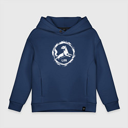 Толстовка оверсайз детская Куница ufa, цвет: тёмно-синий