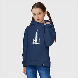 Толстовка оверсайз детская Страж веков, цвет: тёмно-синий — фото 2