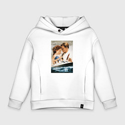 Толстовка оверсайз детская Titanic, цвет: белый