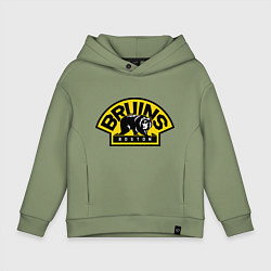 Толстовка оверсайз детская HC Boston Bruins Label, цвет: авокадо