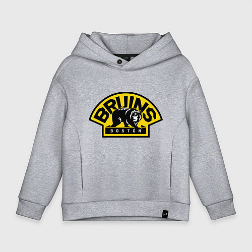 Детское худи оверсайз HC Boston Bruins Label / Меланж – фото 1