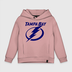 Толстовка оверсайз детская HC Tampa Bay, цвет: пыльно-розовый