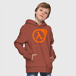 Толстовка оверсайз детская Half-Life 3, цвет: кирпичный — фото 2