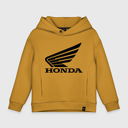 Толстовка оверсайз детская Honda Motor, цвет: горчичный