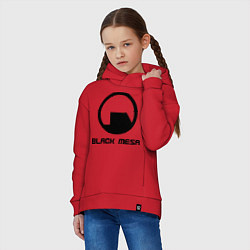 Толстовка оверсайз детская Black Mesa: Logo, цвет: красный — фото 2