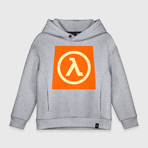 Детское худи оверсайз Half-Life / Меланж – фото 1