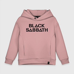 Толстовка оверсайз детская Black Sabbath, цвет: пыльно-розовый