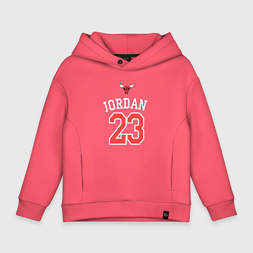 Детское худи оверсайз Jordan 23 / Коралловый – фото 1