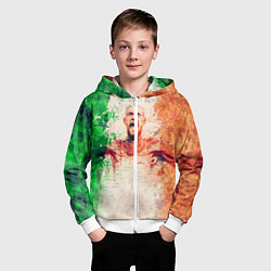 Толстовка на молнии детская Conor McGregor: Ireland, цвет: 3D-белый — фото 2