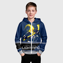 Толстовка на молнии детская Bay Lightning, цвет: 3D-меланж — фото 2