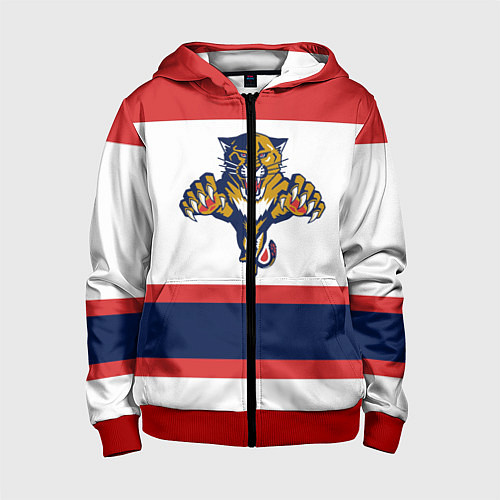 Детская толстовка на молнии Florida Panthers / 3D-Красный – фото 1