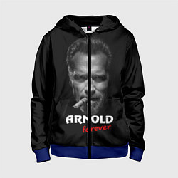 Толстовка на молнии детская Arnold forever, цвет: 3D-синий