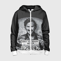 Толстовка на молнии детская Pablo Escobar: Smile, цвет: 3D-белый