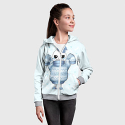 Толстовка на молнии детская Santa Sans, цвет: 3D-меланж — фото 2