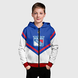 Толстовка на молнии детская NHL: New York Rangers, цвет: 3D-красный — фото 2