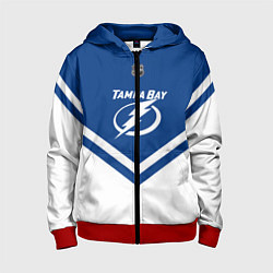 Толстовка на молнии детская NHL: Tampa Bay Lightning, цвет: 3D-красный