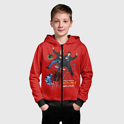 Толстовка на молнии детская Excellent Adventure, цвет: 3D-черный — фото 2