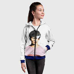 Толстовка на молнии детская Jungkook, цвет: 3D-синий — фото 2