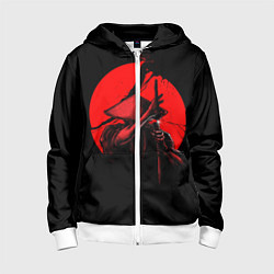 Детская толстовка на молнии Сила самурая