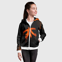 Толстовка на молнии детская Fnatic: Black collection, цвет: 3D-белый — фото 2