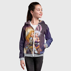 Толстовка на молнии детская Lux, цвет: 3D-меланж — фото 2