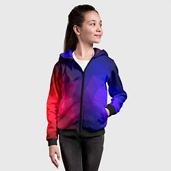 Толстовка на молнии детская Red&Blue, цвет: 3D-черный — фото 2