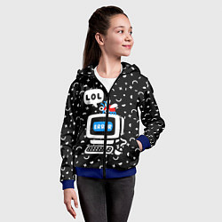 Толстовка на молнии детская Fatal Error, цвет: 3D-синий — фото 2