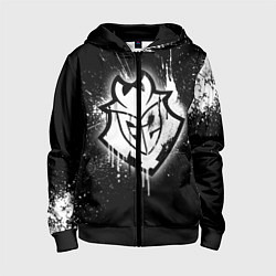 Толстовка на молнии детская Gamers 2: Black collection, цвет: 3D-черный
