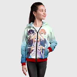 Толстовка на молнии детская Alice Schuberg4, цвет: 3D-красный — фото 2