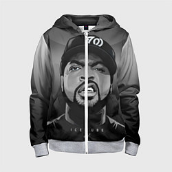 Толстовка на молнии детская Ice Cube: Gangsta, цвет: 3D-меланж