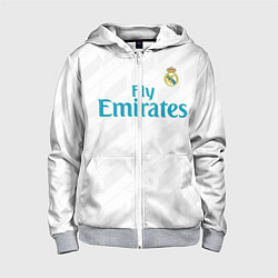 Толстовка на молнии детская Real Madrid, цвет: 3D-меланж