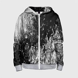 Толстовка на молнии детская GRAY&BLACK, цвет: 3D-меланж