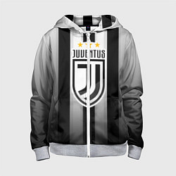 Толстовка на молнии детская Juventus FC: New logo, цвет: 3D-меланж