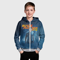 Толстовка на молнии детская BR 2049: Rick Deckard, цвет: 3D-меланж — фото 2