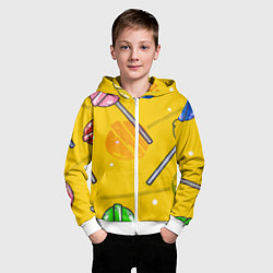 Толстовка на молнии детская Чупа-Чупс, цвет: 3D-белый — фото 2