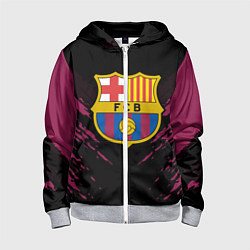 Толстовка на молнии детская Barcelona FC: Sport Fashion, цвет: 3D-меланж