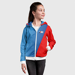 Толстовка на молнии детская BMW Motorsport, цвет: 3D-белый — фото 2