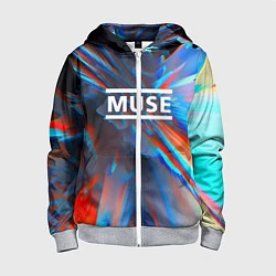 Толстовка на молнии детская Muse: Colour Abstract, цвет: 3D-меланж