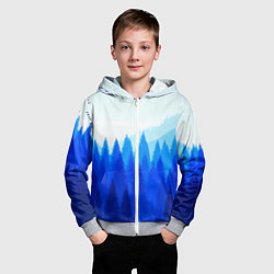Толстовка на молнии детская Firewatch: Cold Wood, цвет: 3D-меланж — фото 2