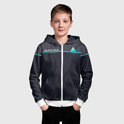 Толстовка на молнии детская Detroit: AX400, цвет: 3D-белый — фото 2